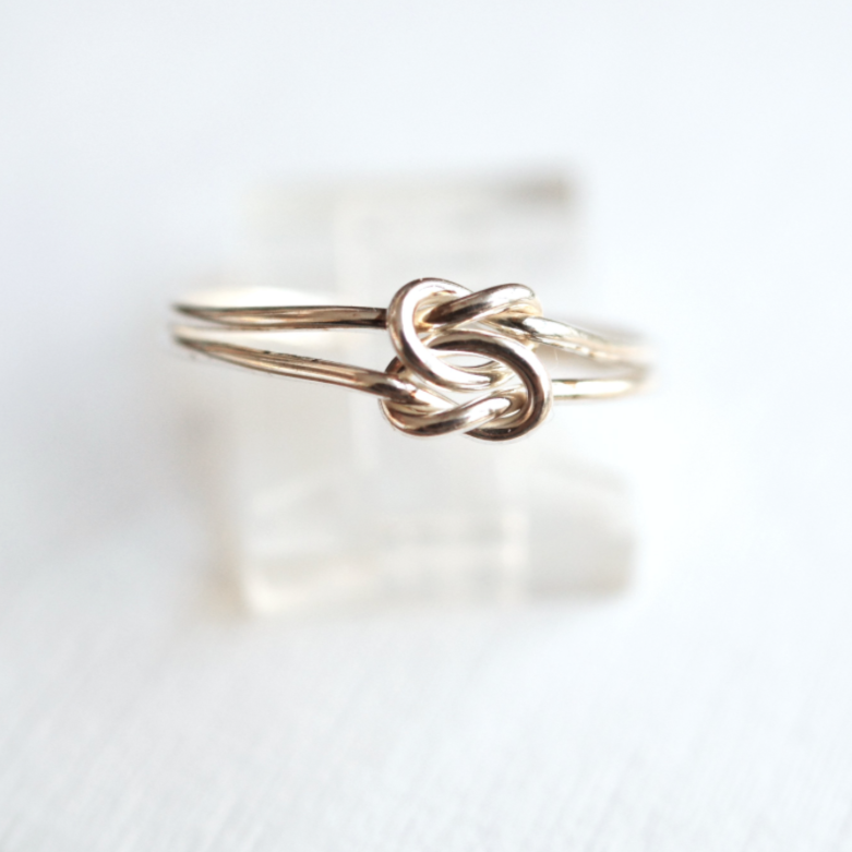 Double Knot Ring Silver