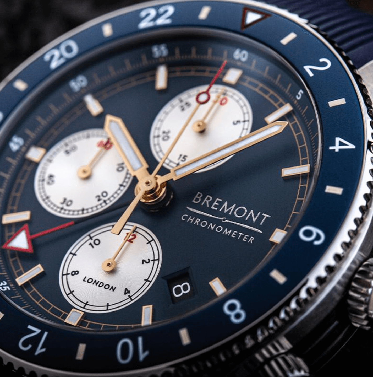 Bremont Supermarine Chrono Watch SMARINECHRONO-BL-R-S - Velora