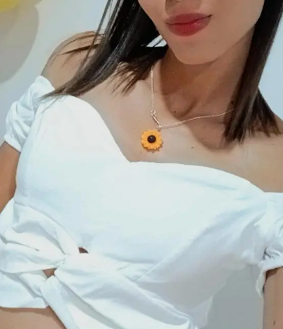 Sunflower Love Lariat Necklace - Velora