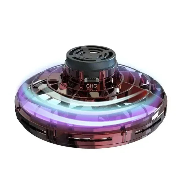 Flying Helicopter Spinner Fingertip Upgrade Flight Gyro Flyorb Hover Ball Mini Drone Aircraft Toy LED UFO Type Toy Kid Gift Velora