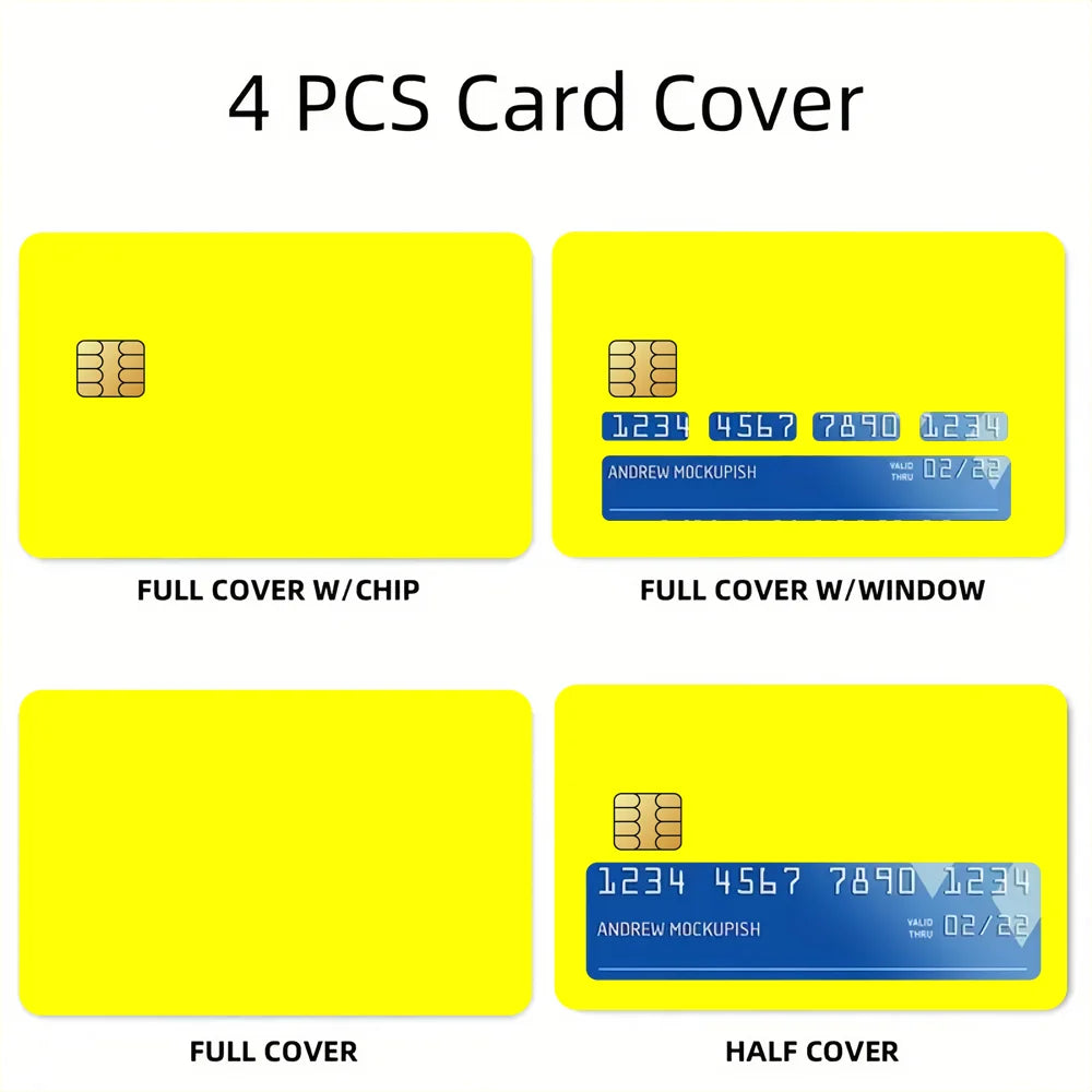 Superstar m-messi 10 K Poster Film Skin Cover Credit Card Stickers 4PCS Debit Front Decoration Bank Bus Pass Waterproof - Velora