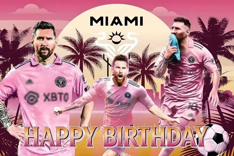 Soccer Club Stars AMessi Birthday Decor Football Disposable Tableware Set Tablecloth Balloons Plate Boy Girl Kids Party Supplies - Velora