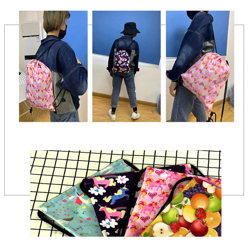 Cool Soccer Ball with Golden Crown Print Drawstring Bag Gym Sport Backpack Football Shoulder Bag for Travel Shoes Holder - Velora
