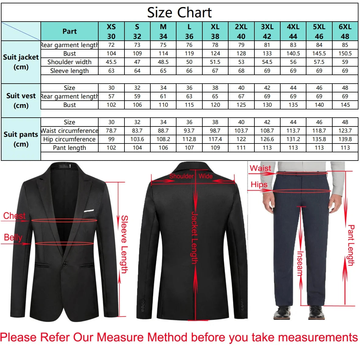 Suit (Blazer+ Vest + Pants) Men's Business Gentleman Fashion Slim Work Solid Color Plus Size Fair Dress Wedding Best Man Suit - Velora