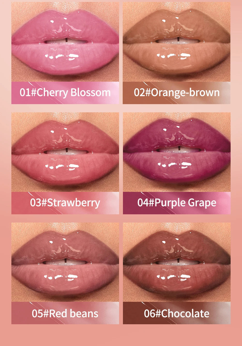 Nude Brown Plumping Lip Gloss Moisturising Colored Lip Serum Transparent Fullness Lips Tint Soft Tube Make Up Beauty Lips Care - Velora