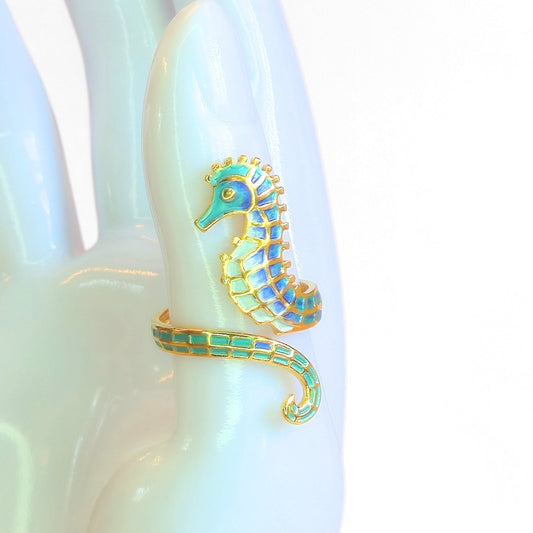 Seahorse Wrap Ring - Velora