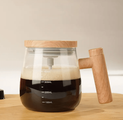 Self Stirring Bamboo Mug - Velora Luxury Fashion