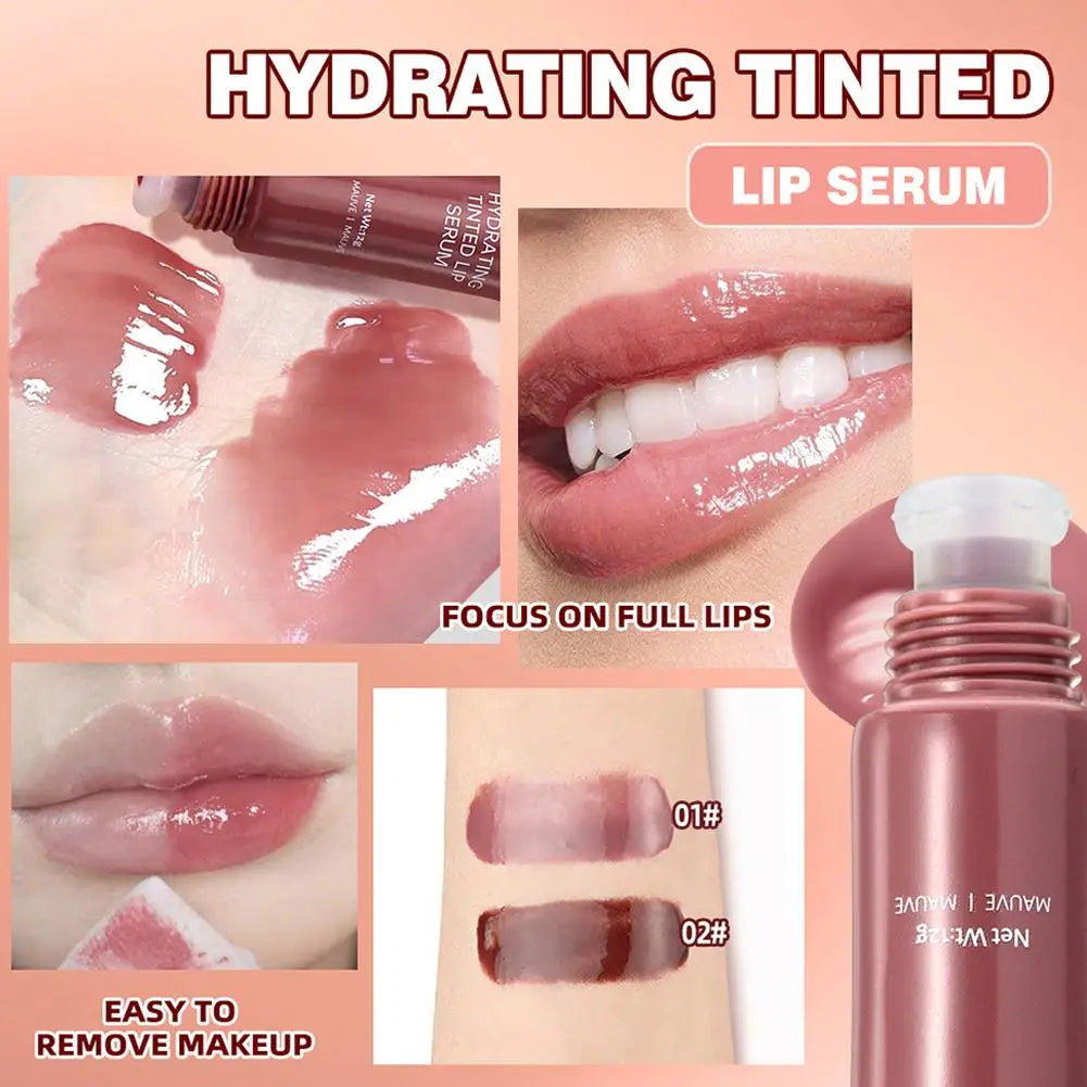 12G Colored Lip Gloss Liquid Hydrating And Moisturizing, Light And Shiny Lip Balm, Water Gloss Lip Glaze Moisturizing Lip Milk Velora