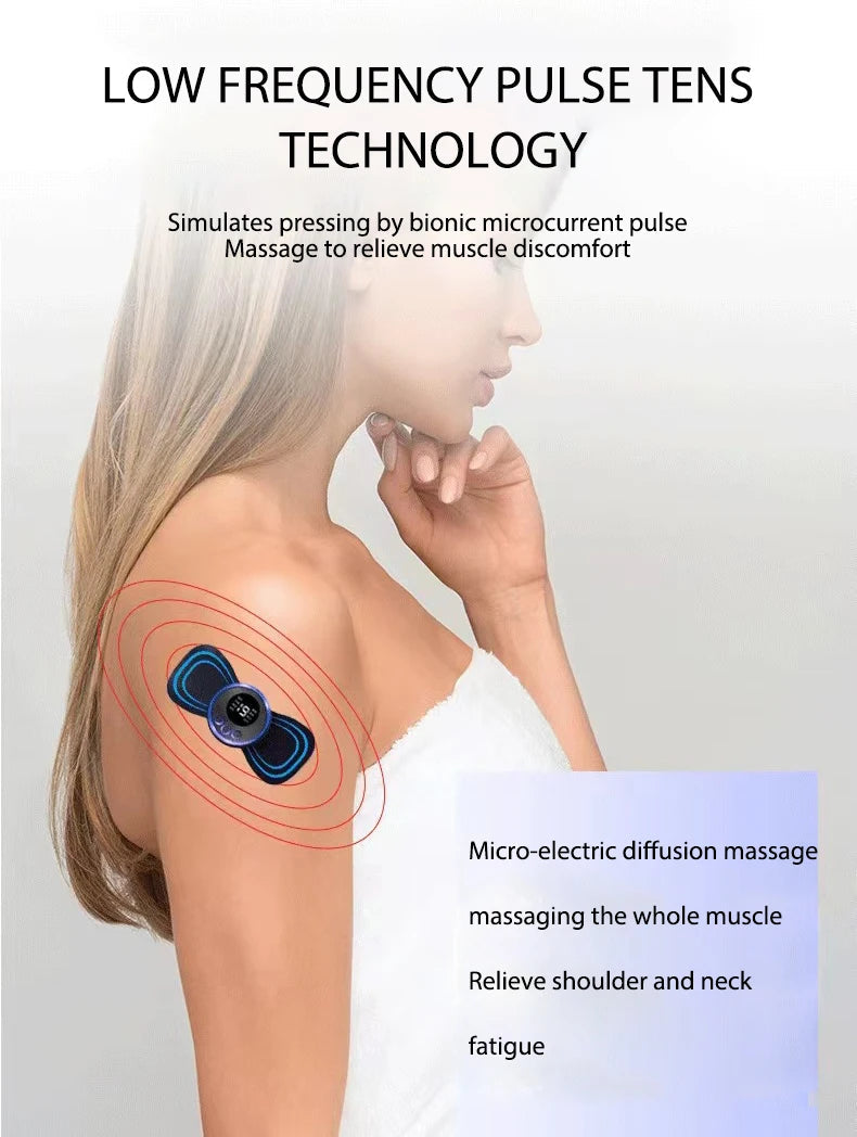 Tens Massager Electrode Pads For EMS Neck Massager Gel Patch Accessories Trainer Exerciser Replacement Muscle Stimulator Sticker Velora