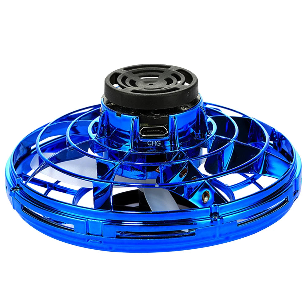 Helicopter Spinner Toy 360° Rotating Flying Fingertip Spinners 100mAh with LED Lights for Adult Kids Decompression Toy Velora