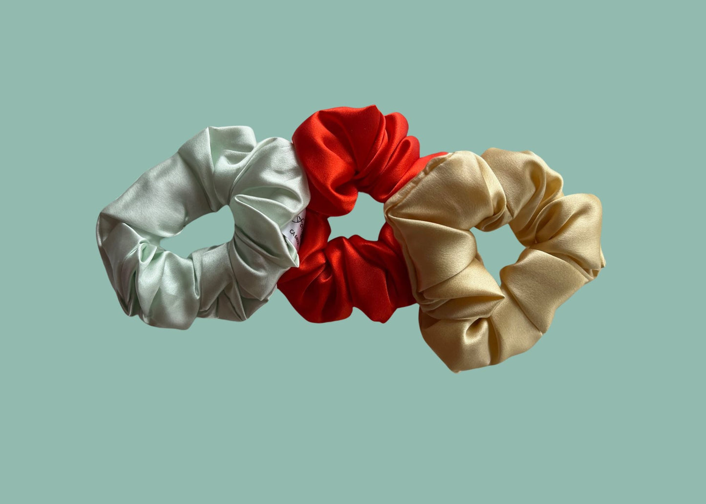 Silk Hair Scrunchie Lava - Velora Luxury Fashion