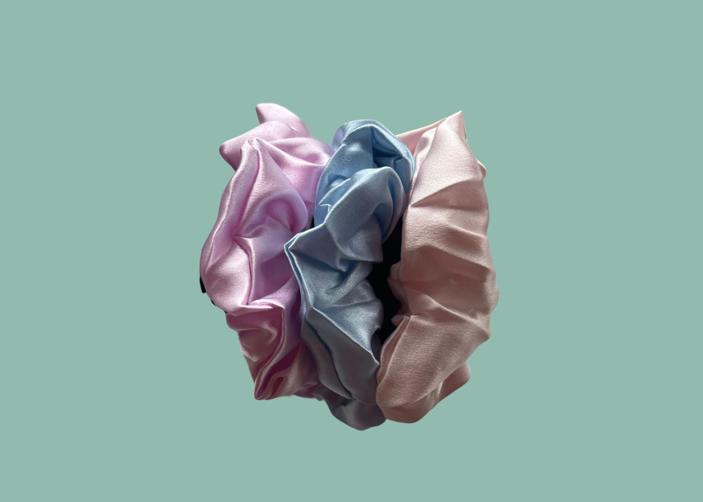 Silk Hair Scrunchie Pink - Velora Luxury Fashion