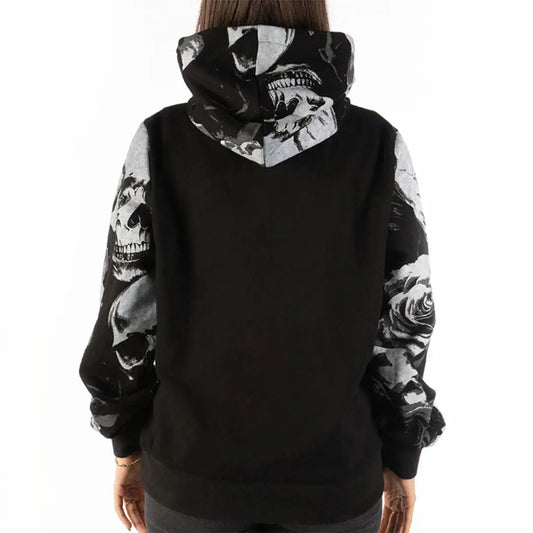 Skull N' Roses Pullover Hoodie - Velora Luxury Fashion