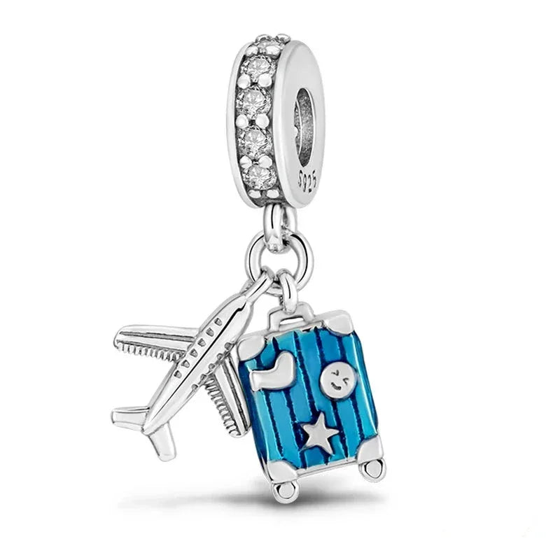 Sky-Blue Sojourn Sterling Silver Charm - Velora Luxury Fashion