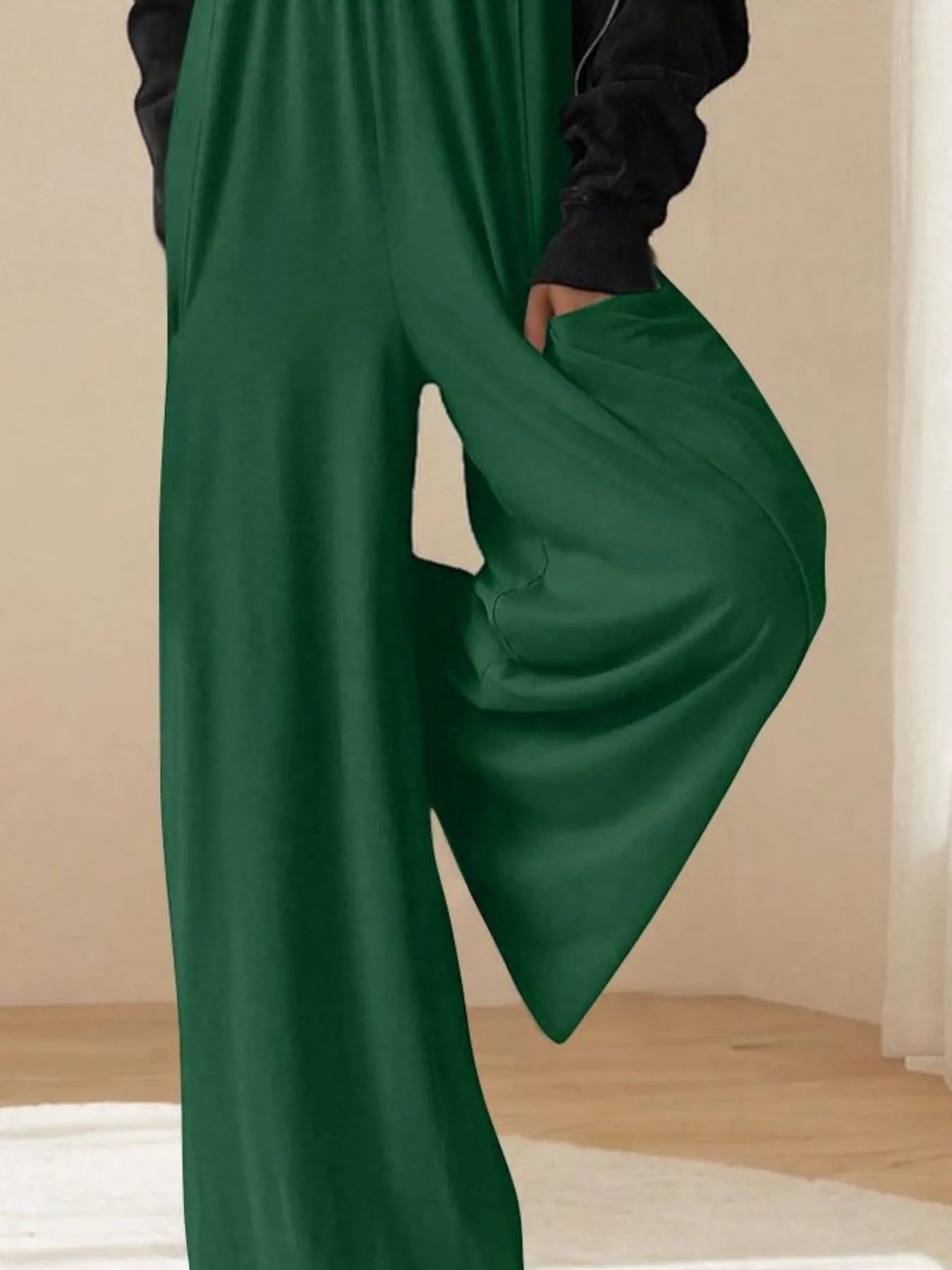 Spaghetti Strap Wide Leg Jumpsuit - Velora Luxury Fashion