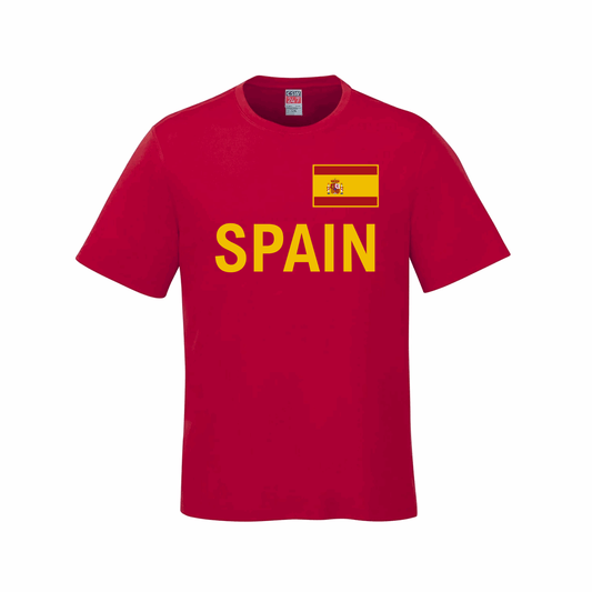 Spain World Football Fan Tee β Red - Velora