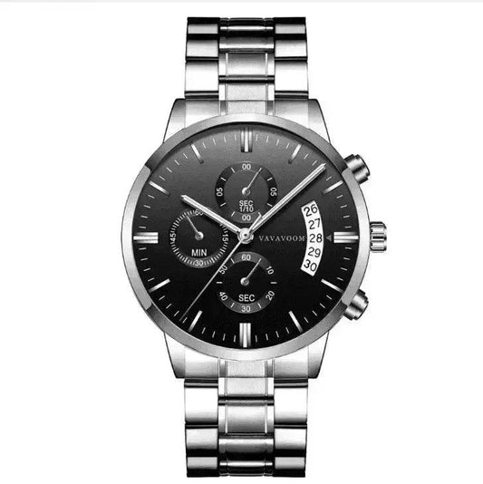 Stainless Steel Business Waterproof Quartz Watch for Men