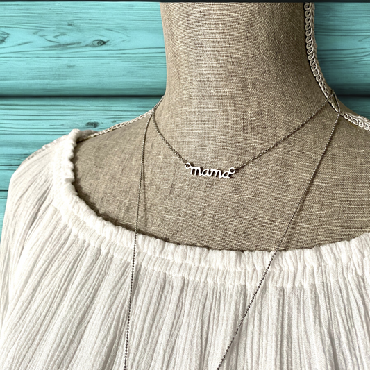 Stainless Steel Mama Necklace - Velora Luxury Fashion