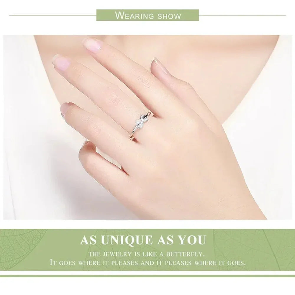 Sterling Silver Infinity Ring (Forever Bound) - Velora Luxury Fashion