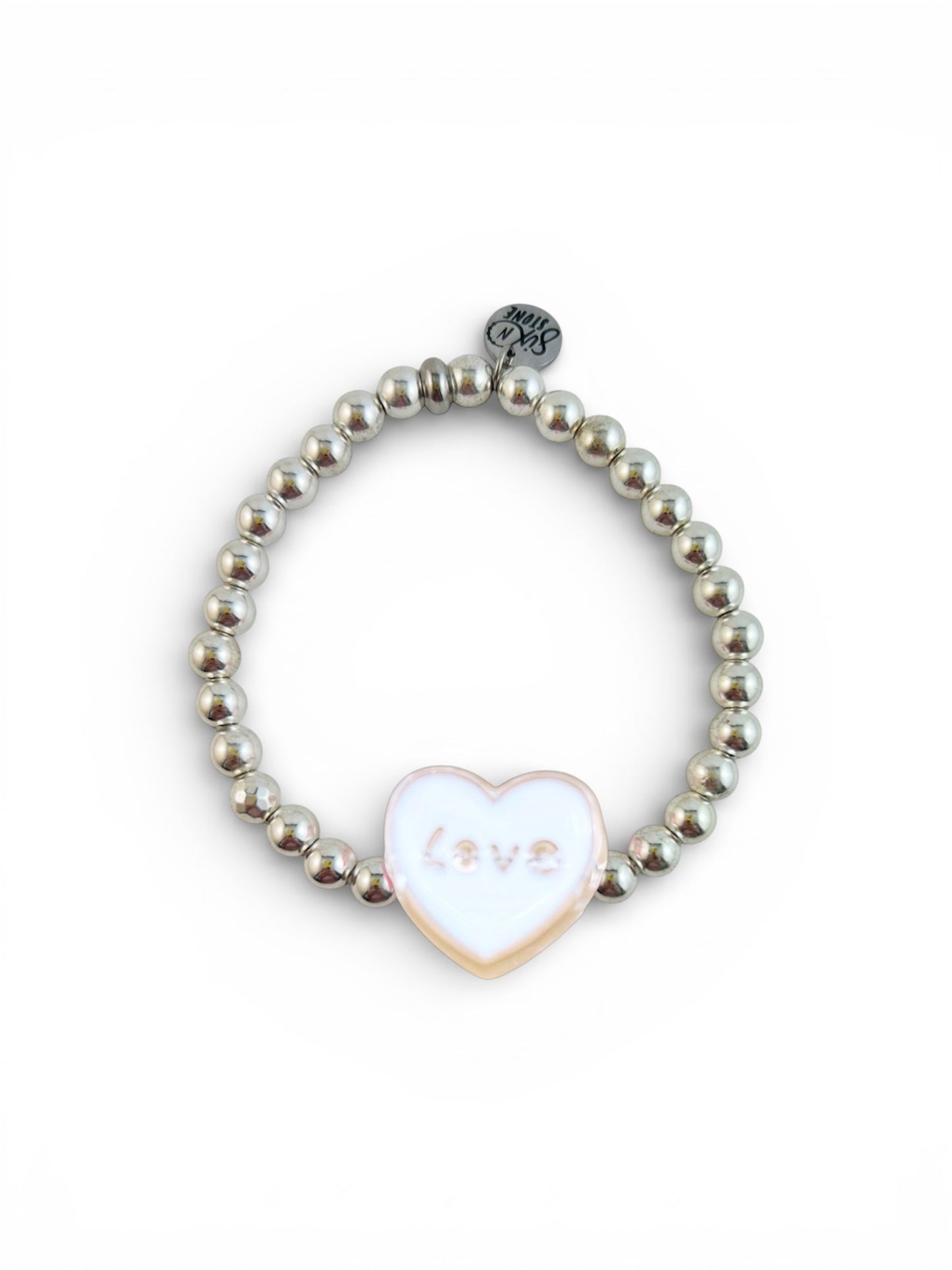 Sweetheart Hematite Bracelets - Mom and Mini - Velora Luxury Fashion