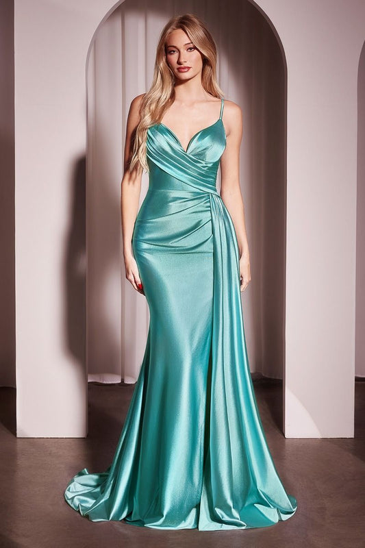 7 colours avaible in SOFT SATIN FIT & FLARE GOWN