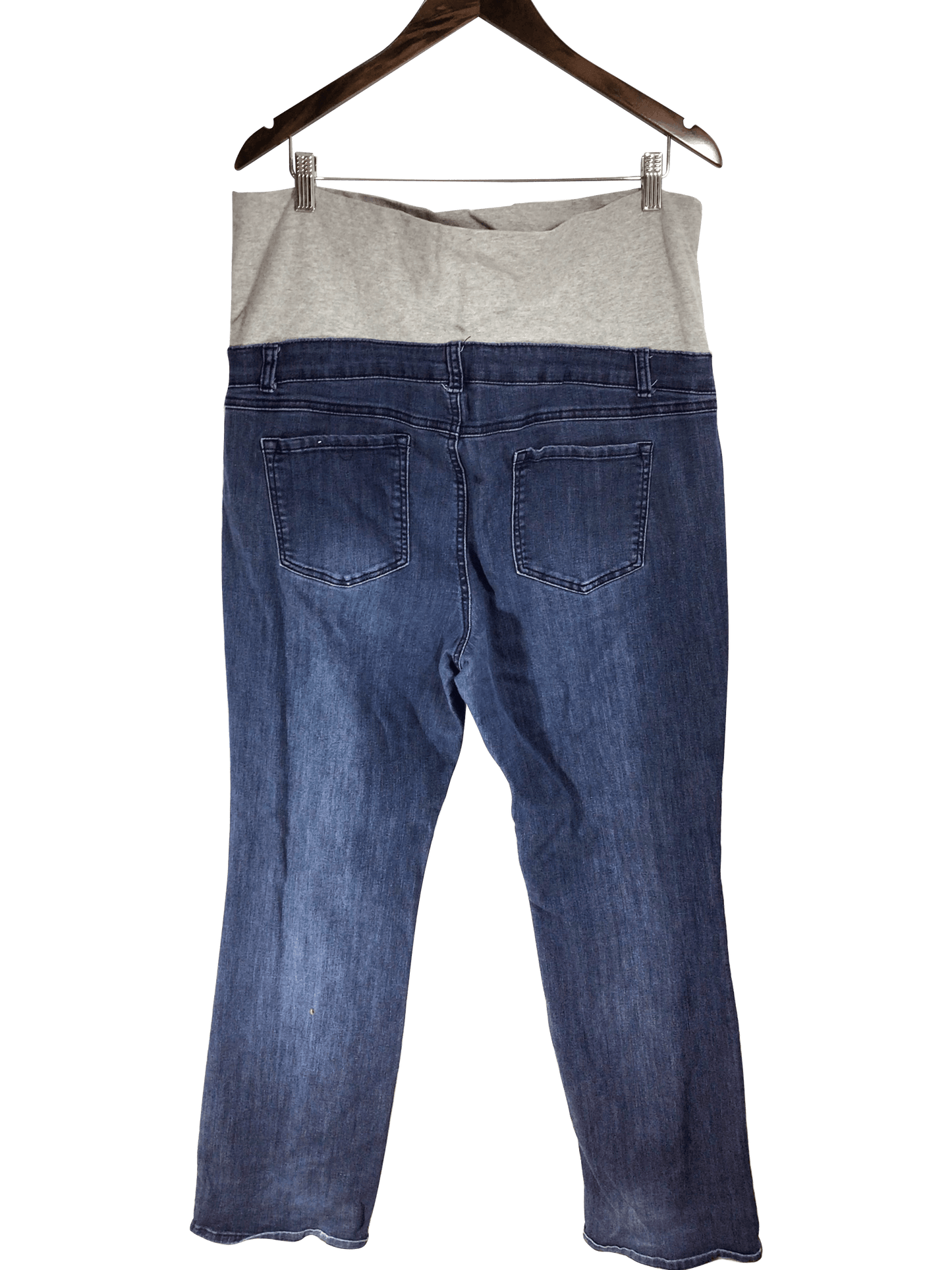 THYME MATERNITY Women Straight-Legged Jeans Regular fit in Blue - XXL - Velora Luxury Fashion