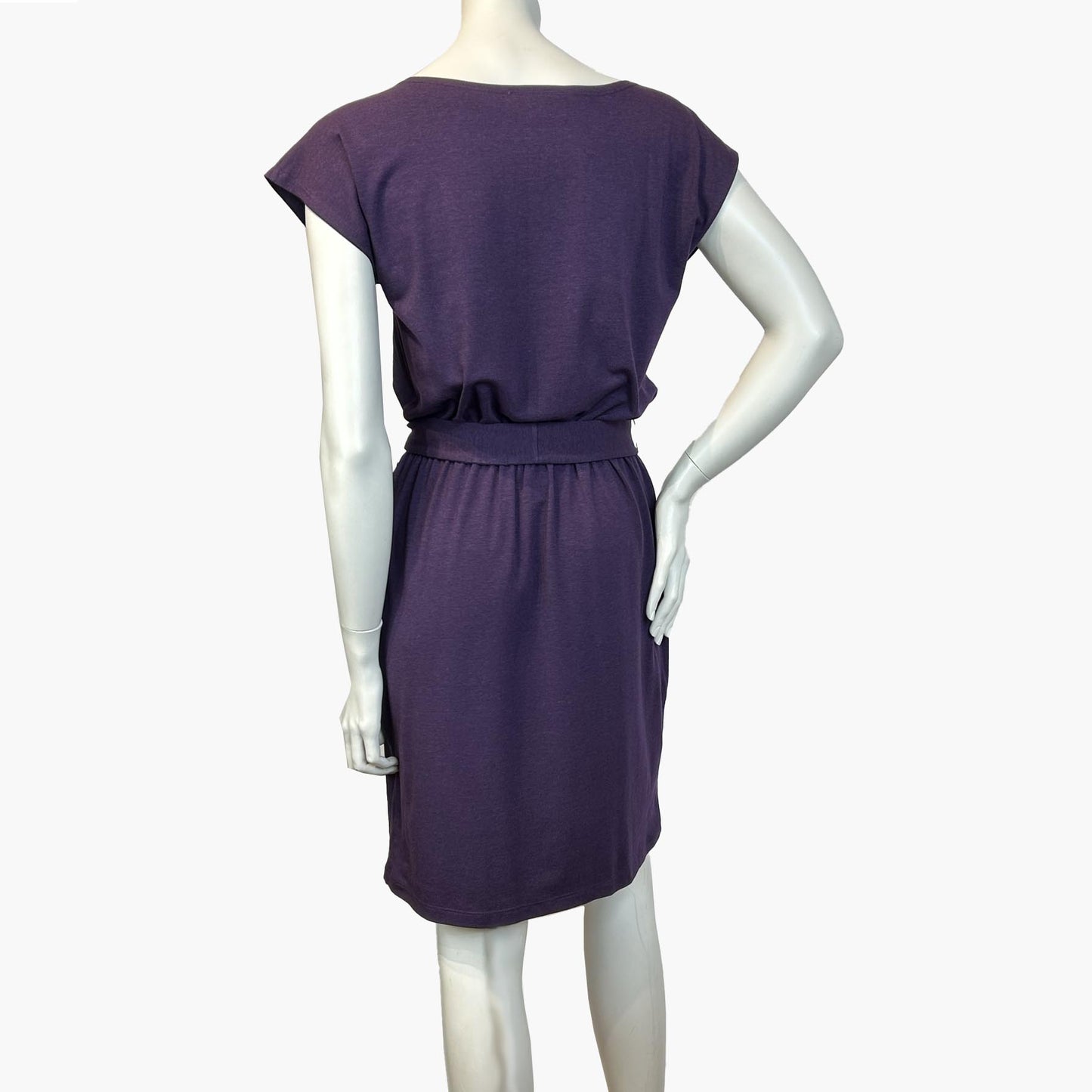 TOC Jersey Belted Dress w/pockets - Velora Luxury Fashion