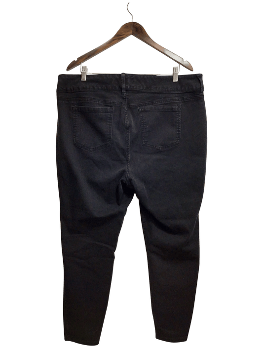 TORRID Regular fit Straight-legged Jean in Black - 22R - Velora