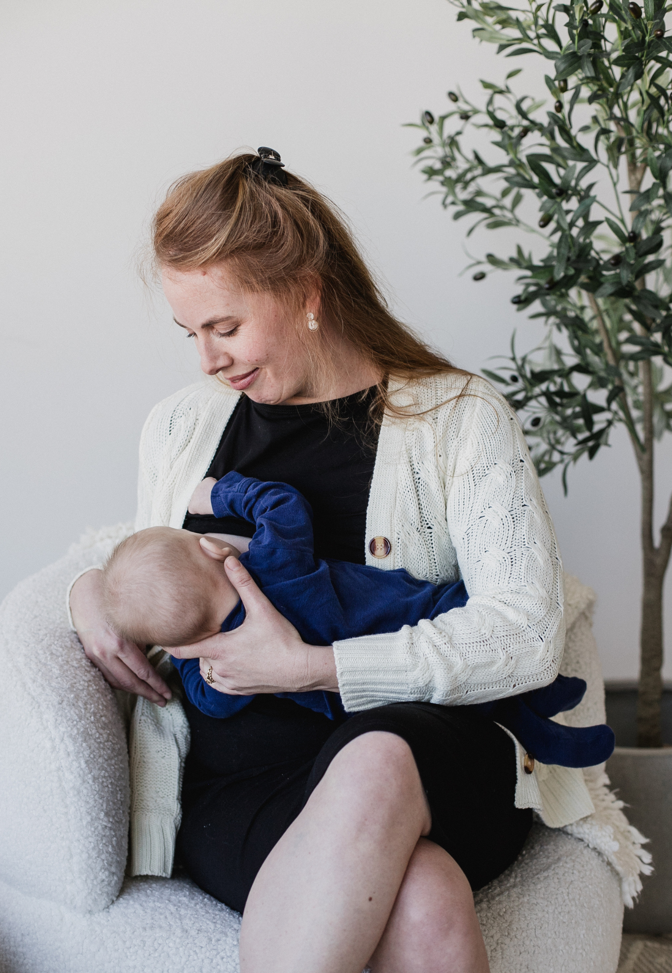 Taryn 3/4 Sleeve Maternity and Nursing Dress - Velora Luxury Fashion