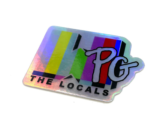 The Locals Wpg MTV Holographic Sticker - Velora Luxury Fashion
