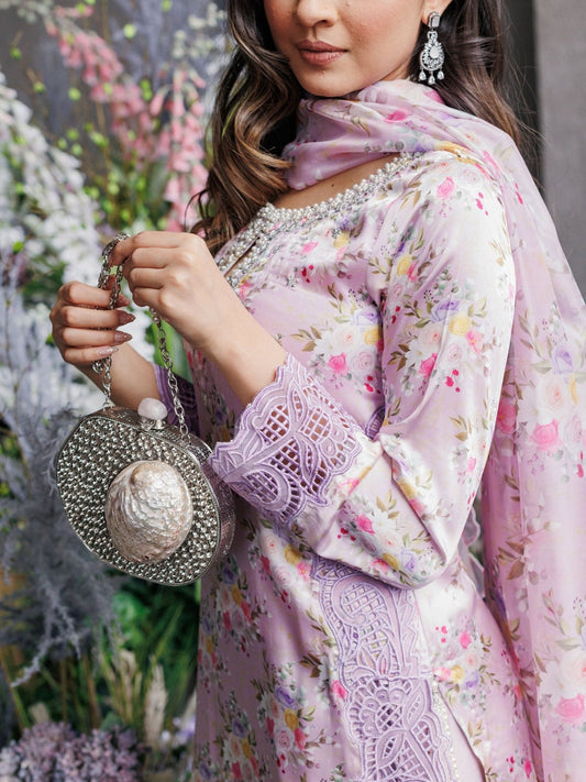 The MYRTLE Silver Clutch - Velora Luxury Fashion