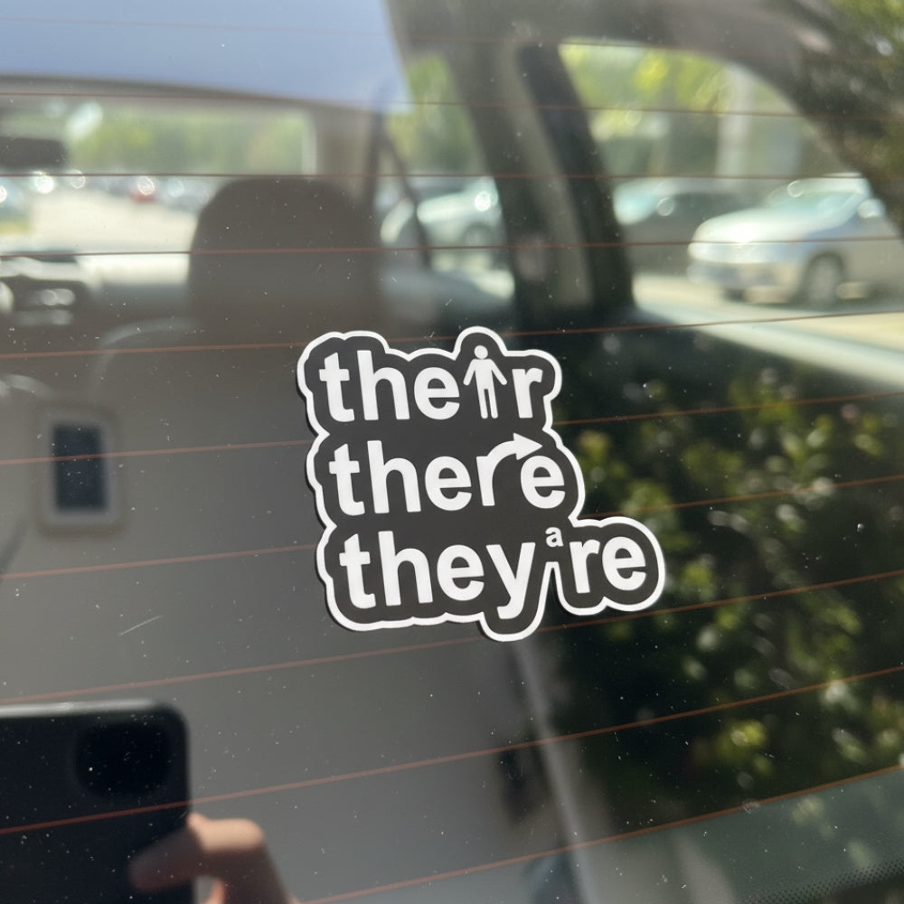 Their There They're | Vinyl Sticker - Velora