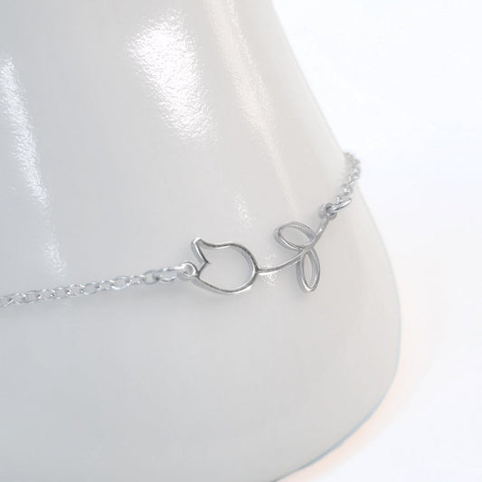 Tulip Anklet (Silver) - Velora
