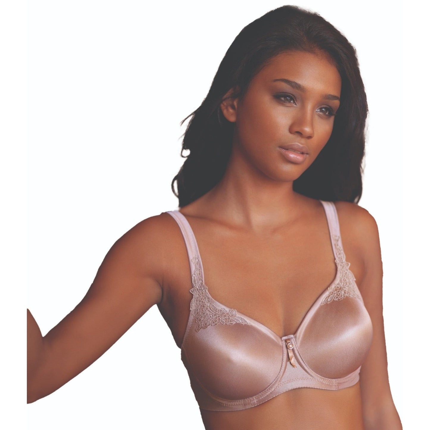 Lace Full-Coverage Support Bra – Elegant, Adjustable & Breathable Underwire Lingerie (Black, Skin, Mink) - Velora