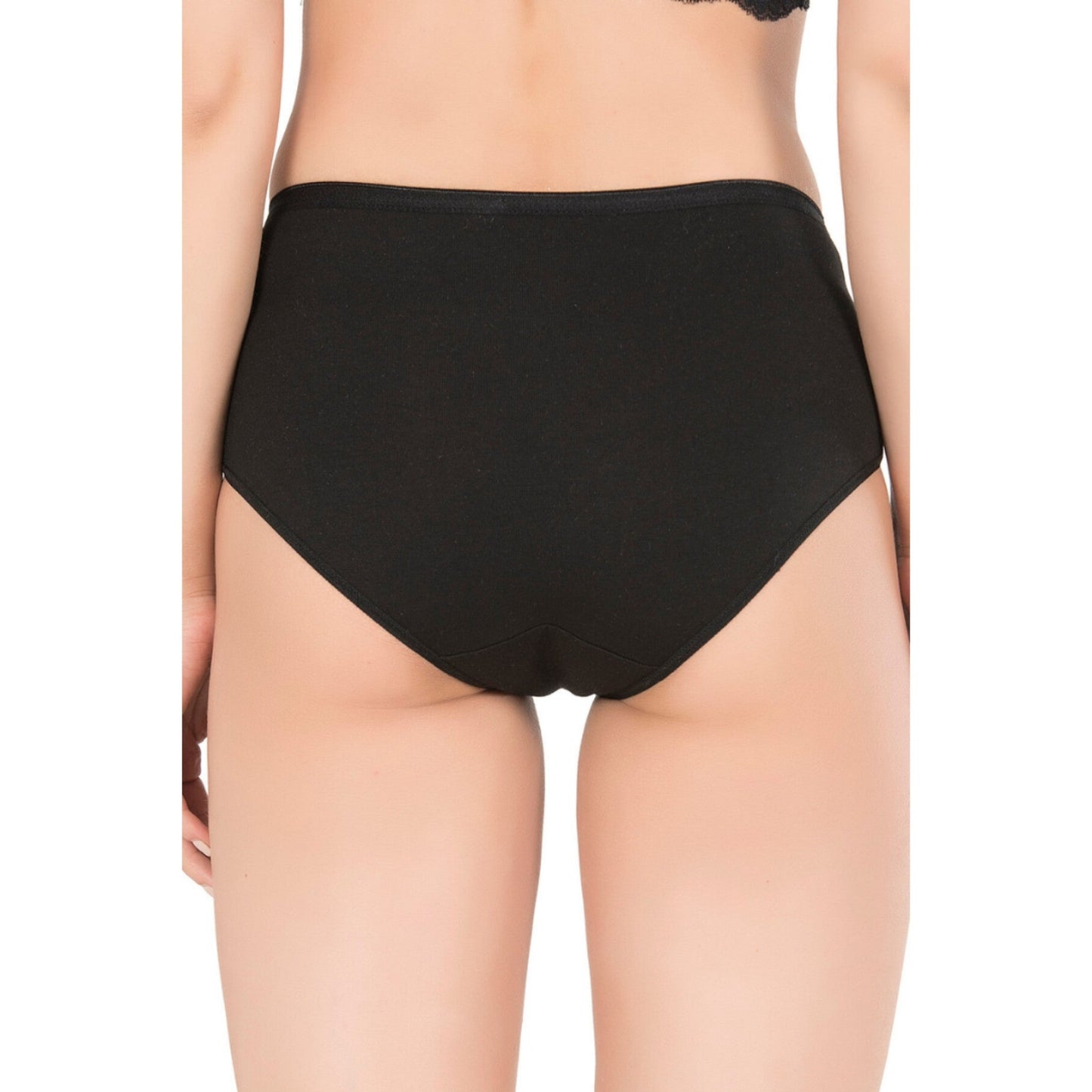 Women’s High-Waist Modal Cotton Panties – 3-Pack Seamless, Breathable, Full-Coverage Briefs (Black, Skin, White) - Velora