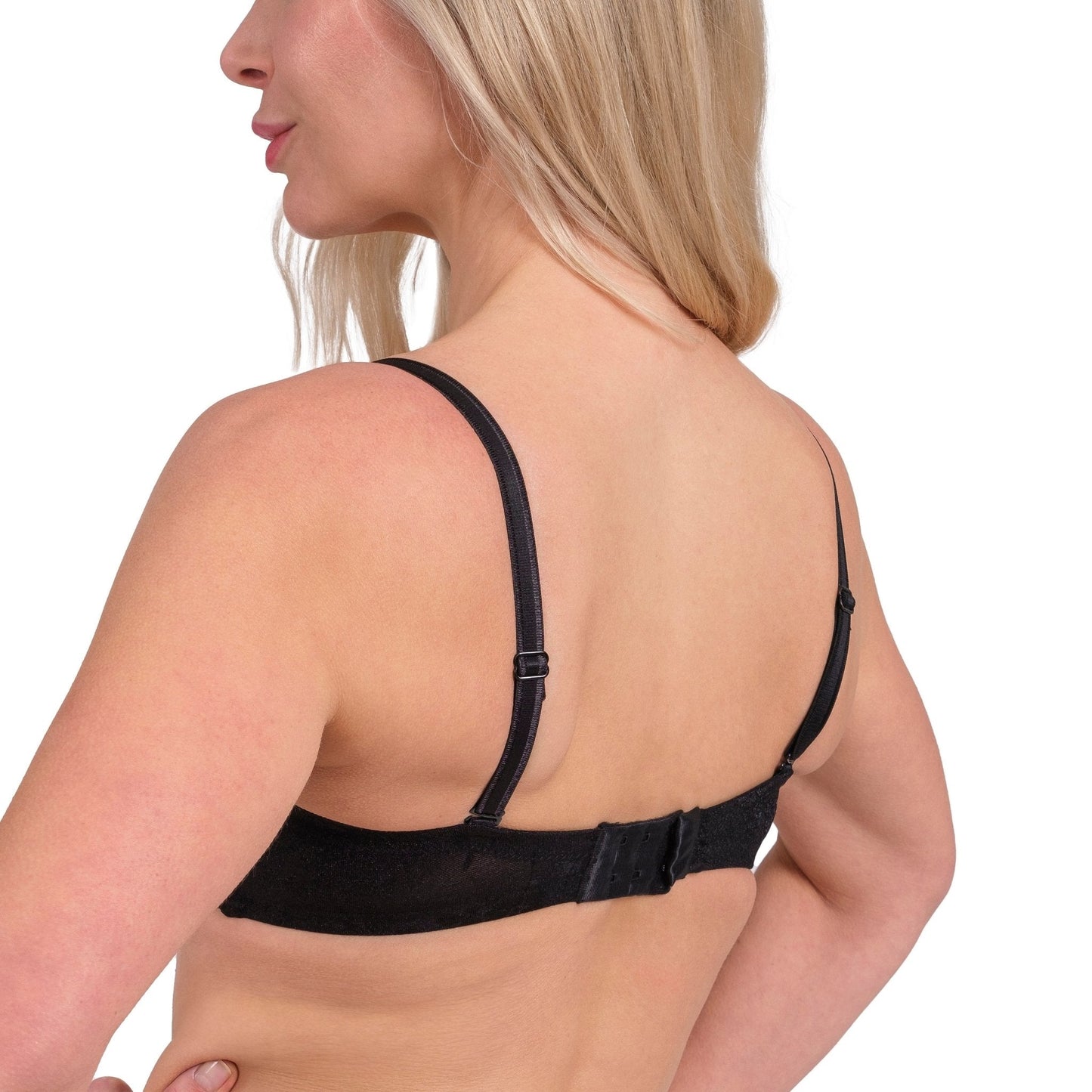 Women’s Lace Underwire Bra – Full-Coverage, Adjustable Straps & Breathable Floral Lingerie (Black, White, Nude) - Velora