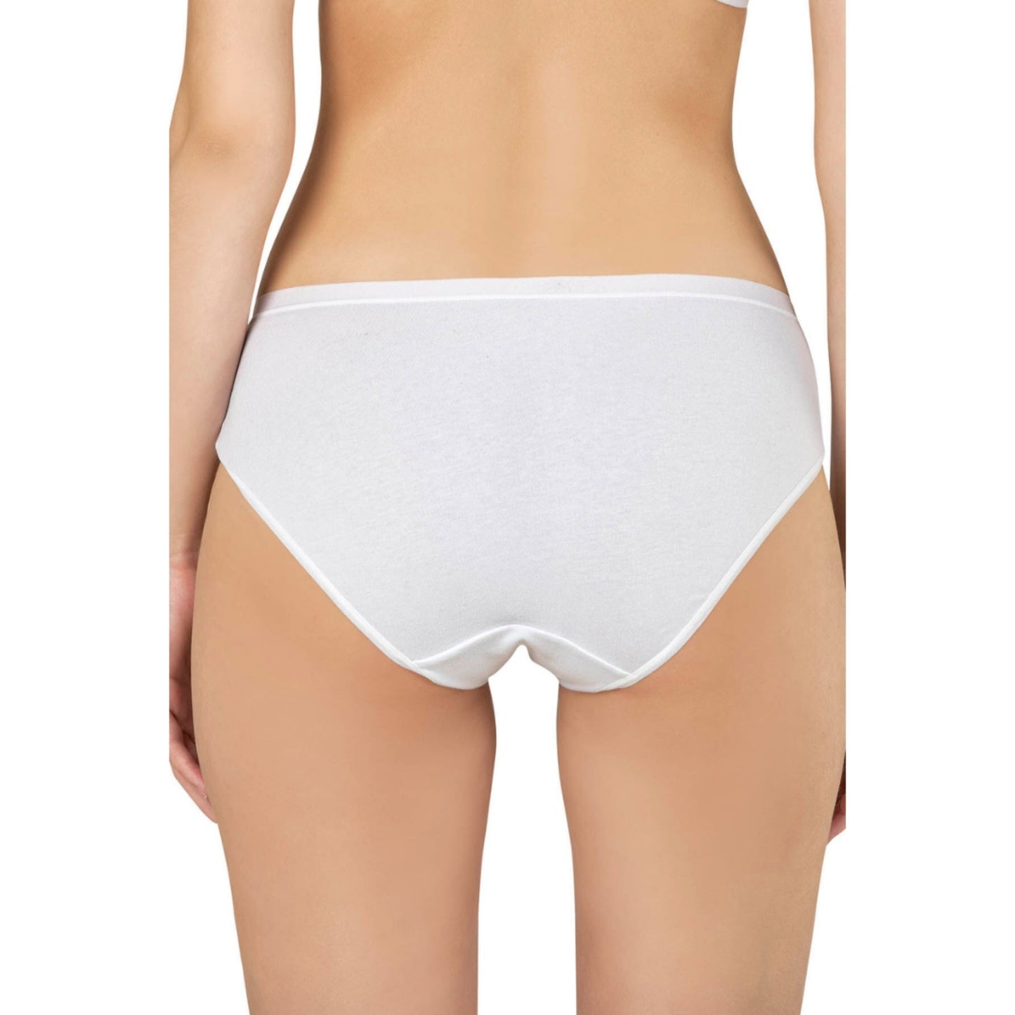 Women’s Cotton Brief Panties – 3-Pack Full-Coverage Underwear, Soft Stretch & Breathable Comfort (Black, Skin, White) - Velora