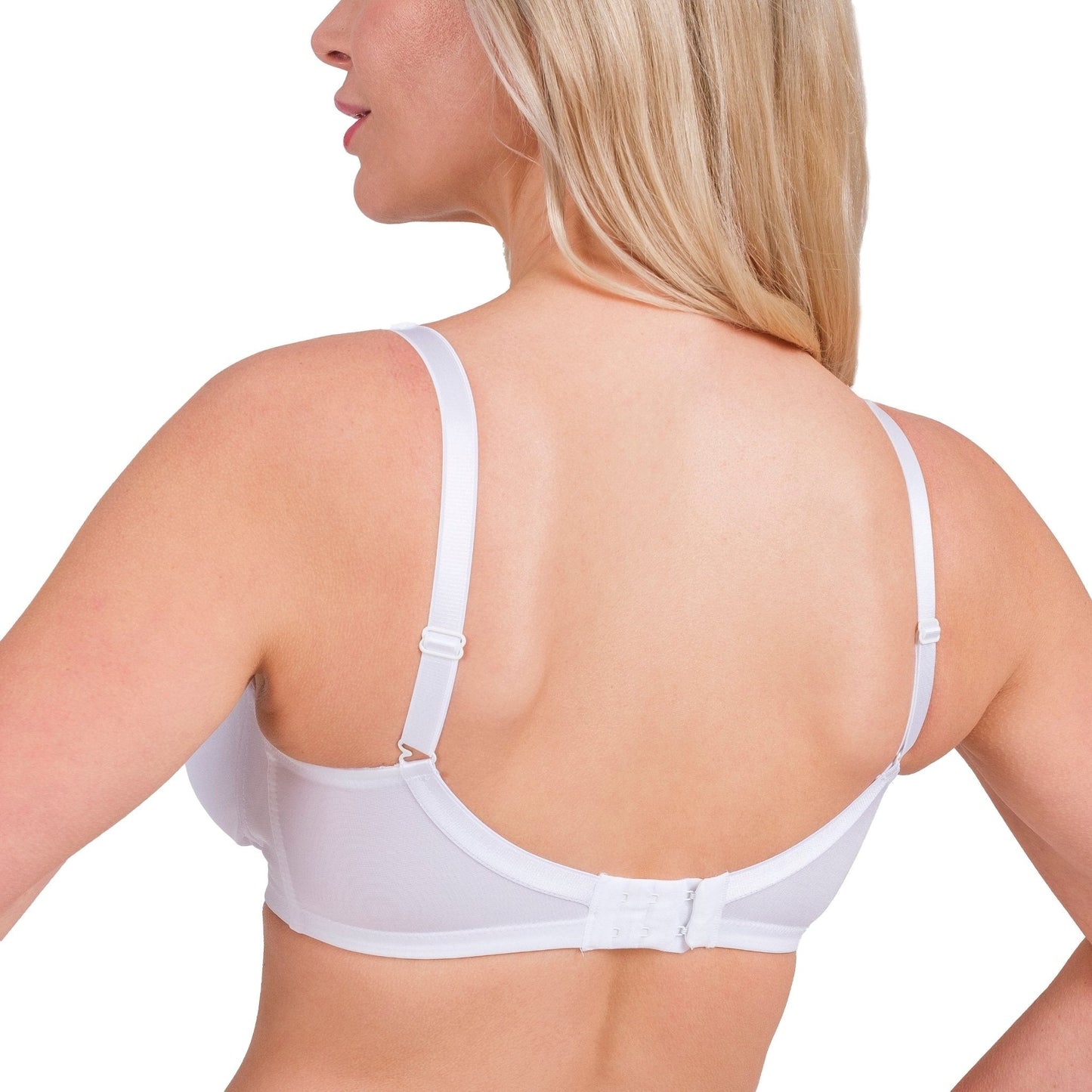 Wireless Full-Coverage Lace Bra – Lightweight, Breathable & Soft Support for Daily Comfort (White, Black, Skin) - Velora