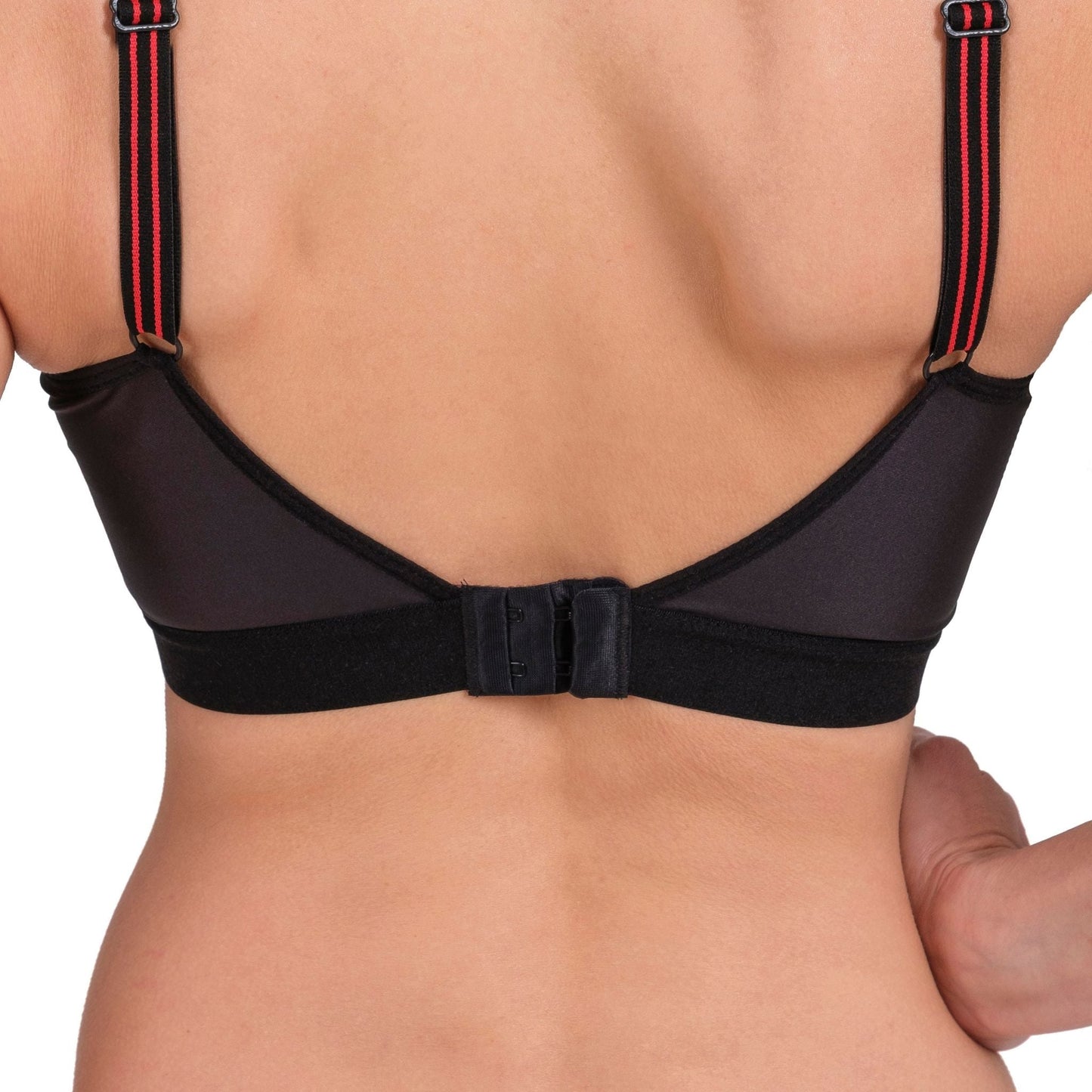 Women’s High-Impact Sports Bra – Breathable Mesh & Supportive Fit (Red, Black, Navy, White) - Velora