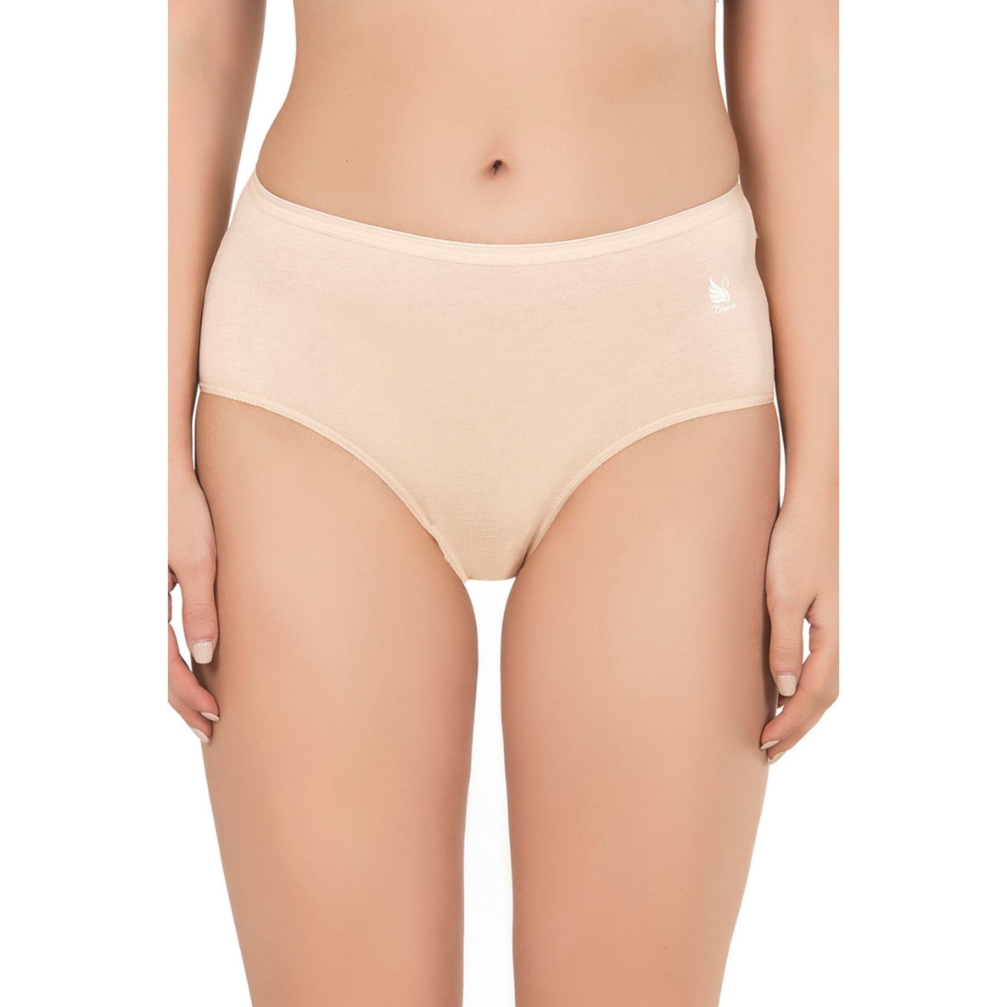 Women’s High-Waist Modal Cotton Panties – 3-Pack Seamless, Breathable, Full-Coverage Briefs (Black, Skin, White) - Velora
