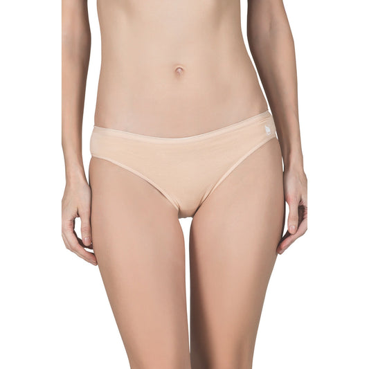 Womenβs Cotton-Modal Bikini Panties β 3-Pack in Black, Nude & White β Seamless Fit, Breathable Comfort - Velora