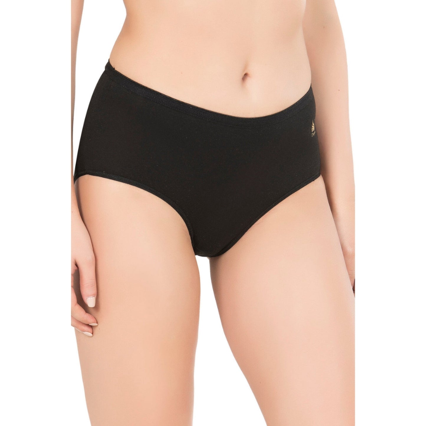 Women’s High-Waist Modal Cotton Panties – 3-Pack Seamless, Breathable, Full-Coverage Briefs (Black, Skin, White) - Velora