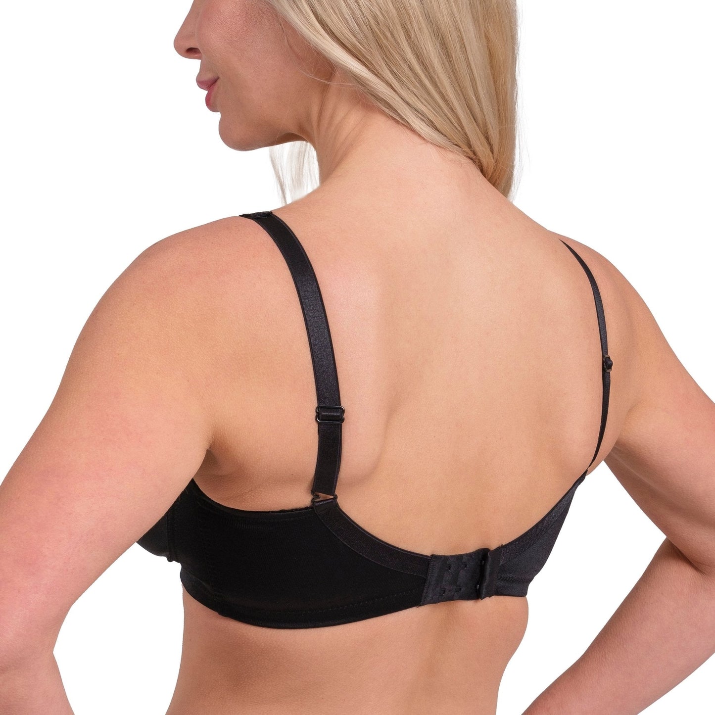 Wireless Full-Coverage Lace Bra – Lightweight, Breathable & Soft Support for Daily Comfort (White, Black, Skin) - Velora