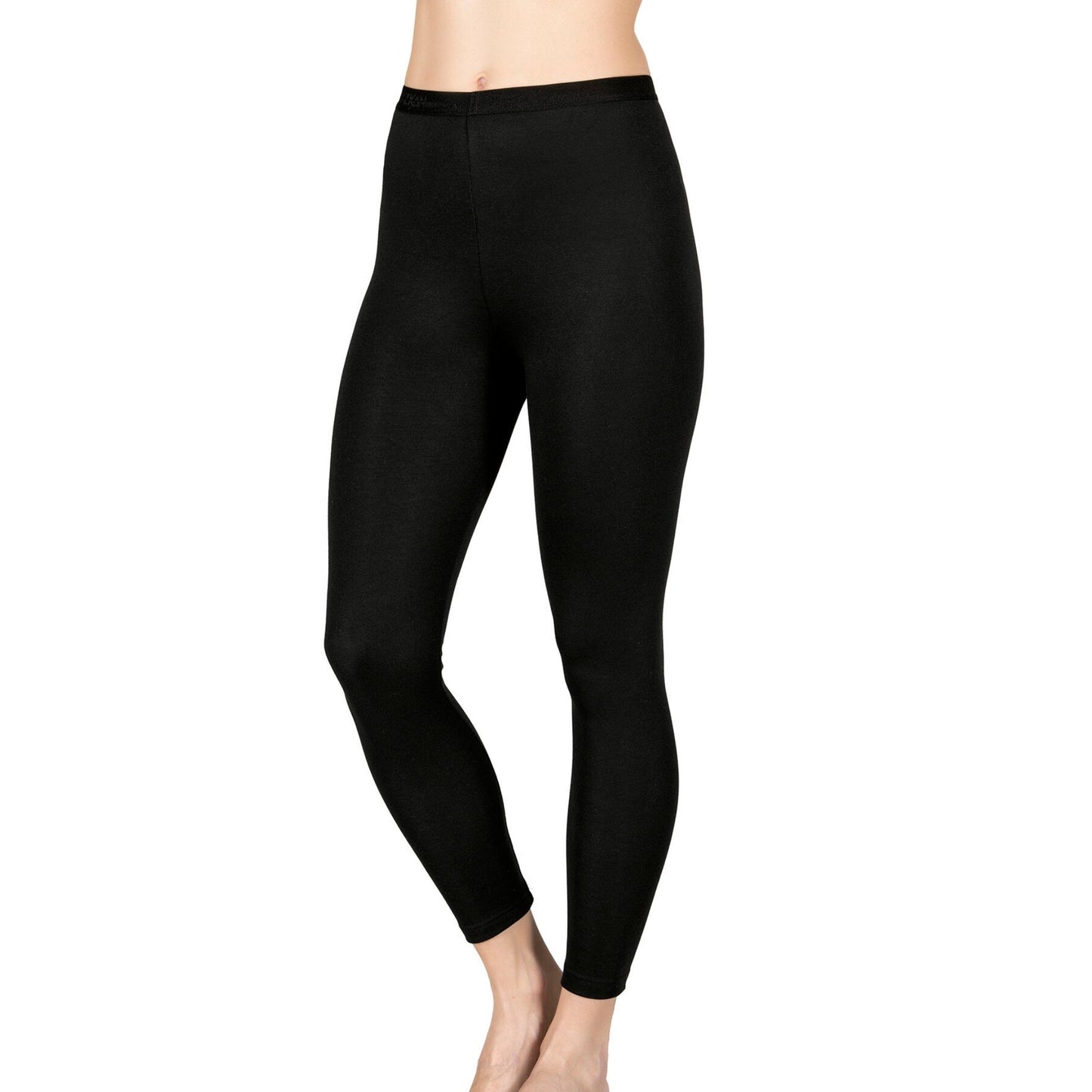 Women's Thermal Fleece-Lined Black Leggings – High-Waist Winter Tights, Soft & Stretchy - Velora