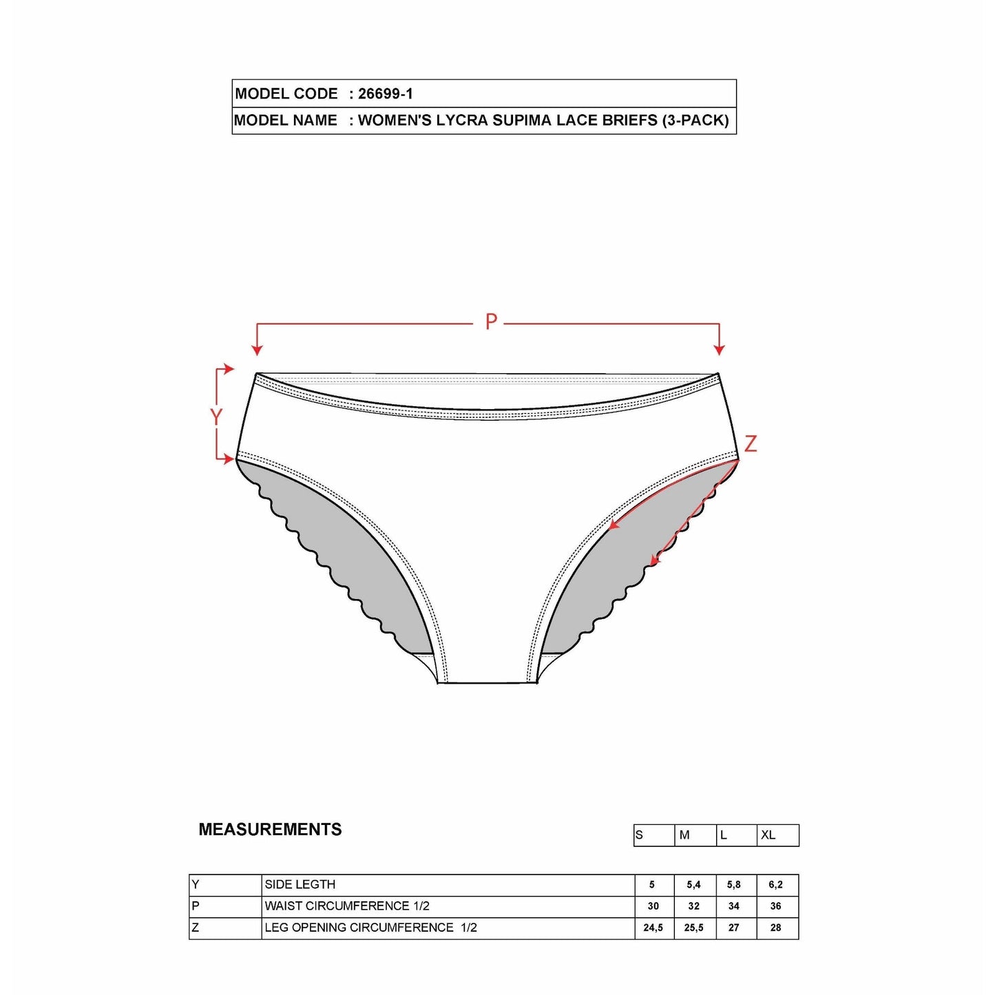 3-Pack Women’s Cotton Lace Back Panties – Soft Stretch Bikini Briefs with Elegant Trim - Velora