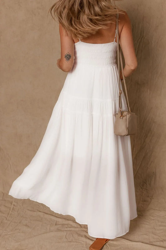 V-Neck High Waist Cami Dress - Velora Luxury Fashion