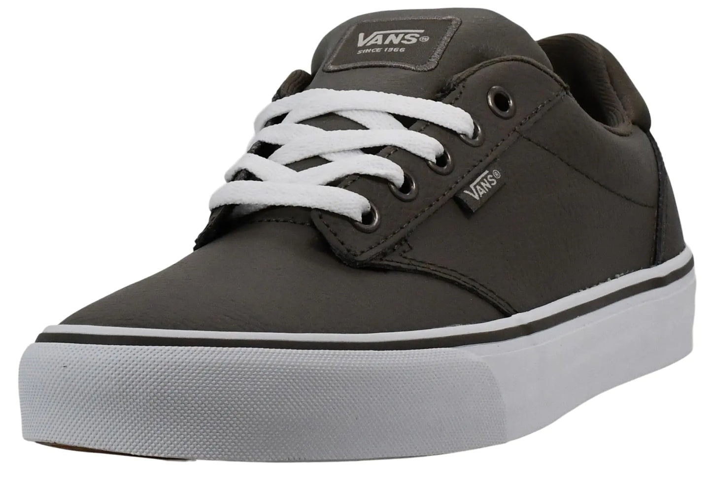 Vans Mens Atwood Deluxe Sneaker 2-Tone Leather Gray 7.5 M US - Velora Luxury Fashion