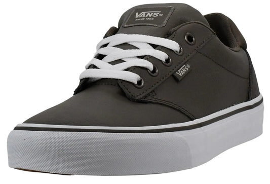 Vans Mens Atwood Deluxe Sneaker 2-Tone Leather Gray 7.5 M US - Velora Luxury Fashion