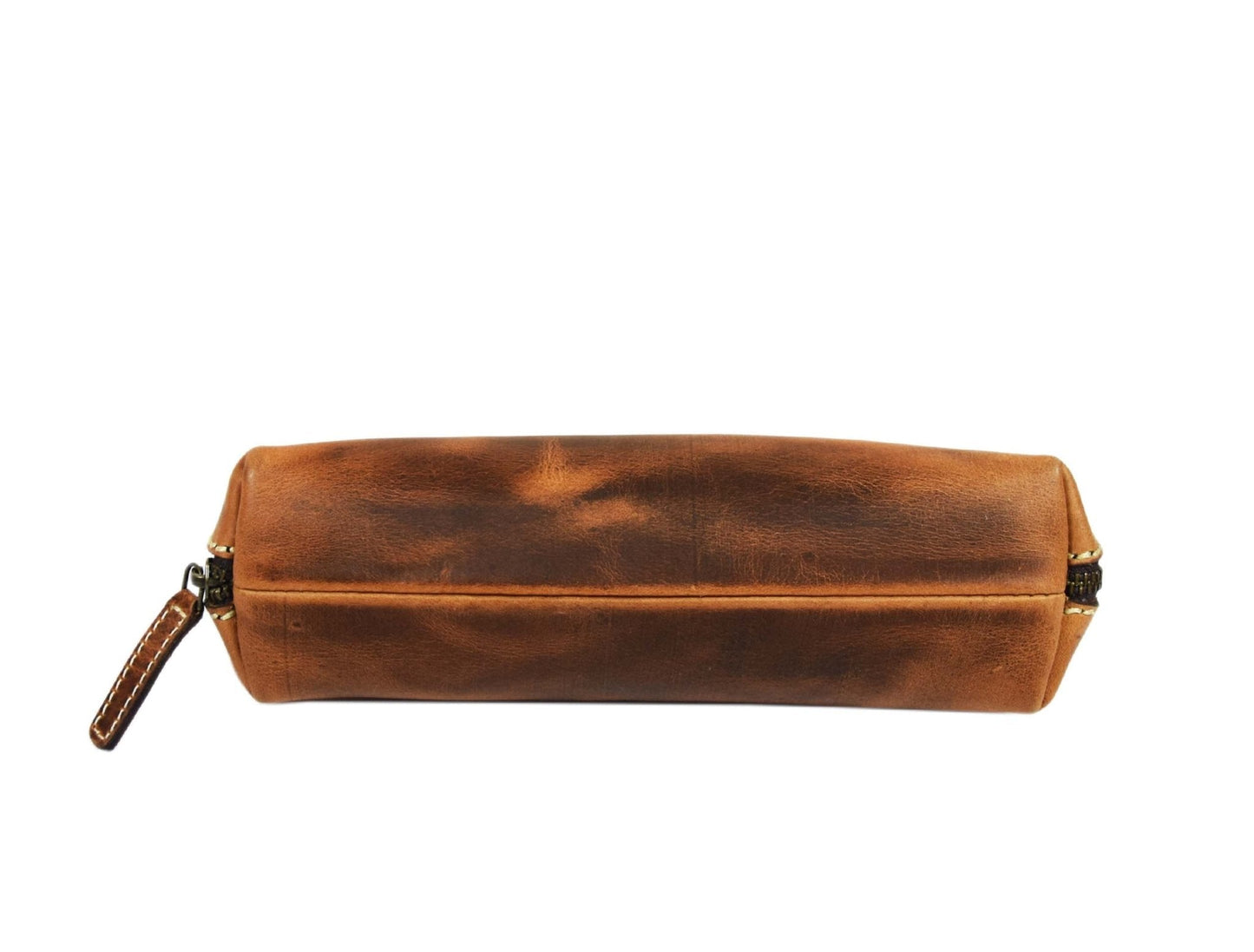 Vintage Leather Pencil Case - Stationery Pouch - Velora Luxury Fashion