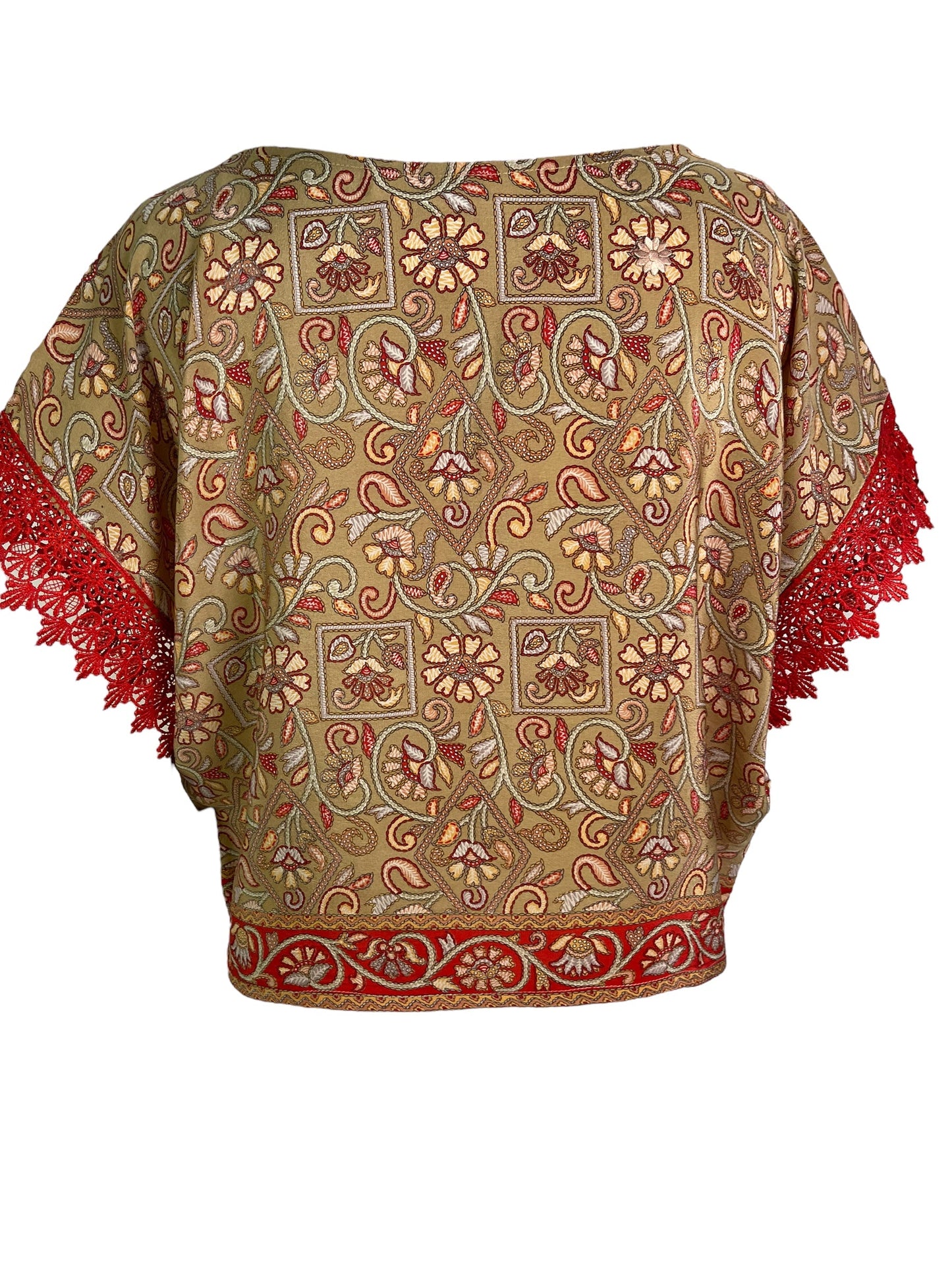 PRC6019 Avatar Pure Silk Boxy Top - Velora